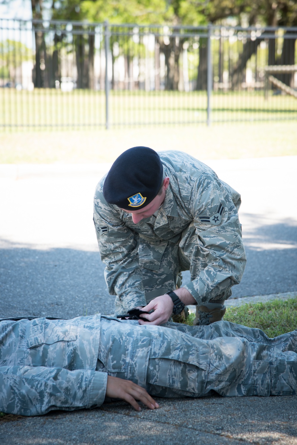 403rd SFS practices self aid, buddy care