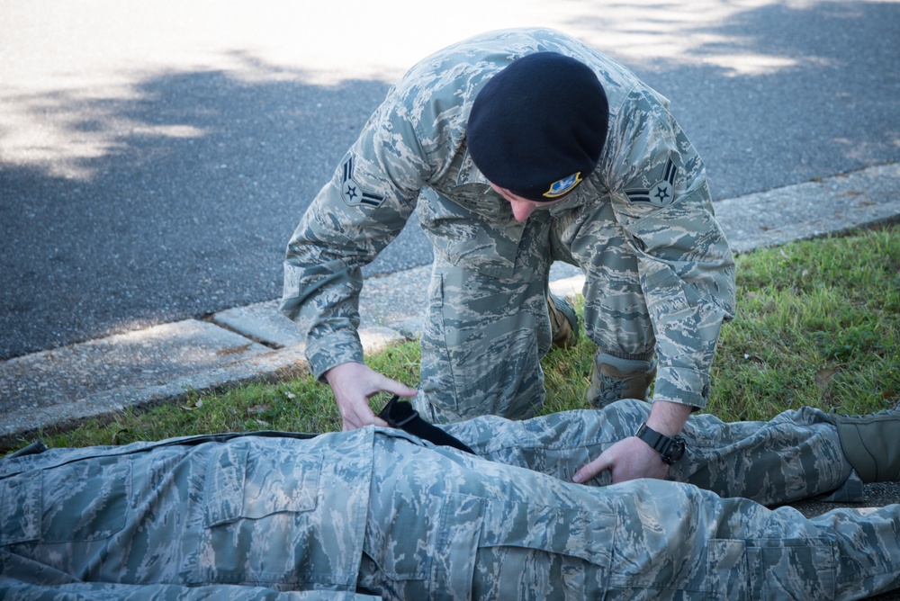 403rd SFS practices self aid, buddy care