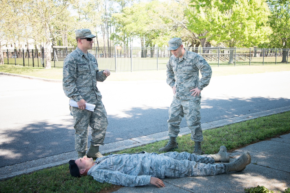 403rd SFS practices self aid, buddy care