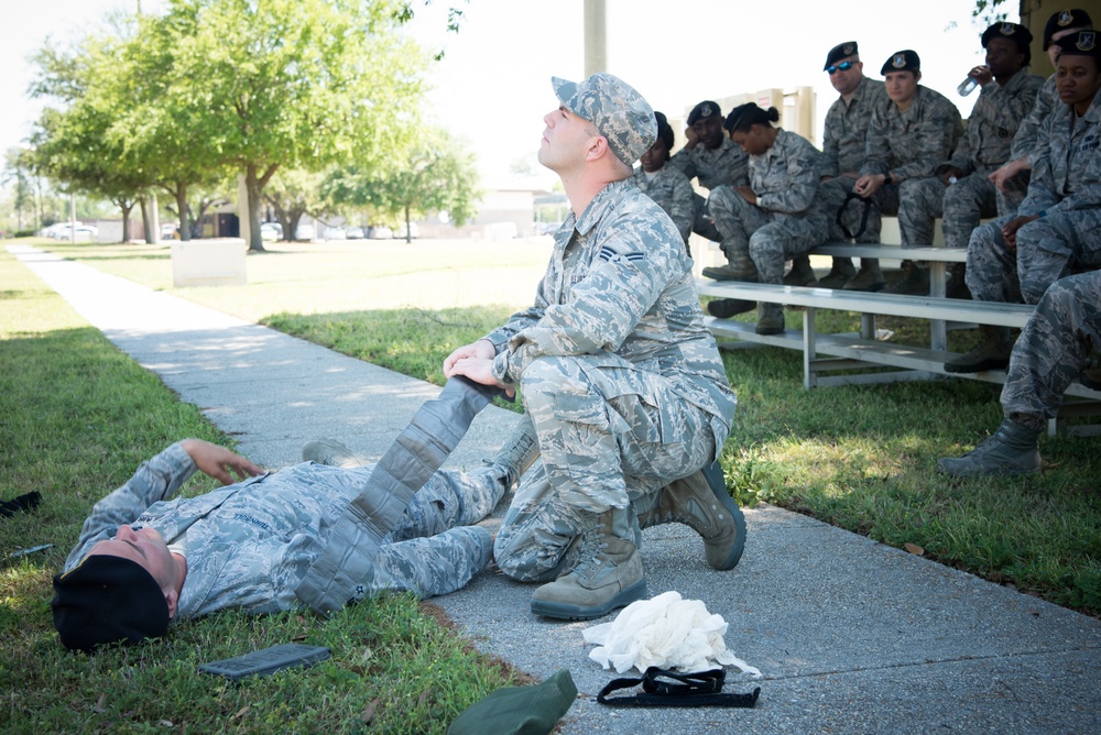 403rd SFS practices self aid, buddy care