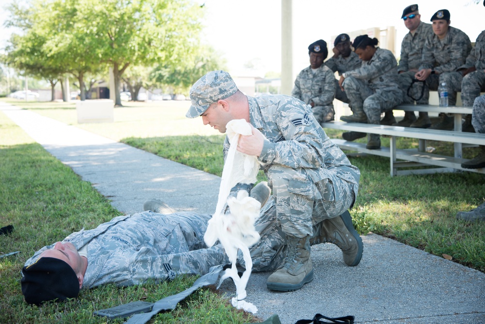 403rd SFS practices self aid, buddy care