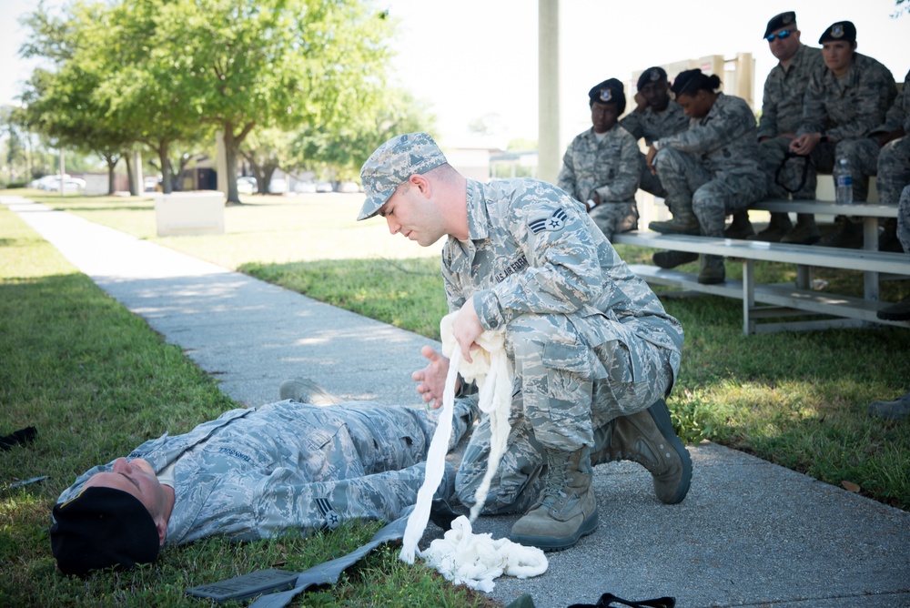 403rd SFS practices self aid, buddy care