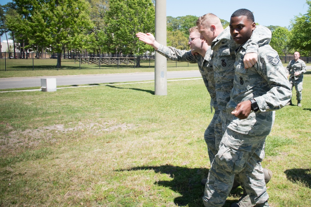 403rd SFS practices self aid, buddy care