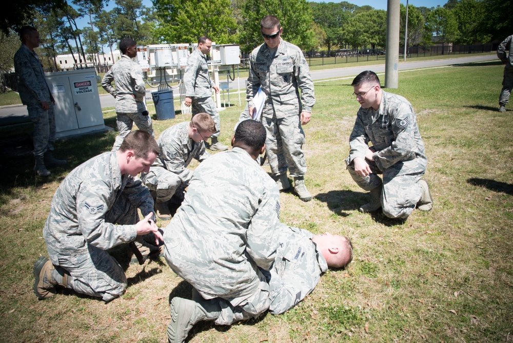 403rd SFS practices self aid, buddy care