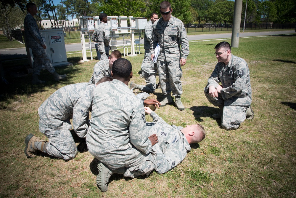 403rd SFS practices self aid, buddy care