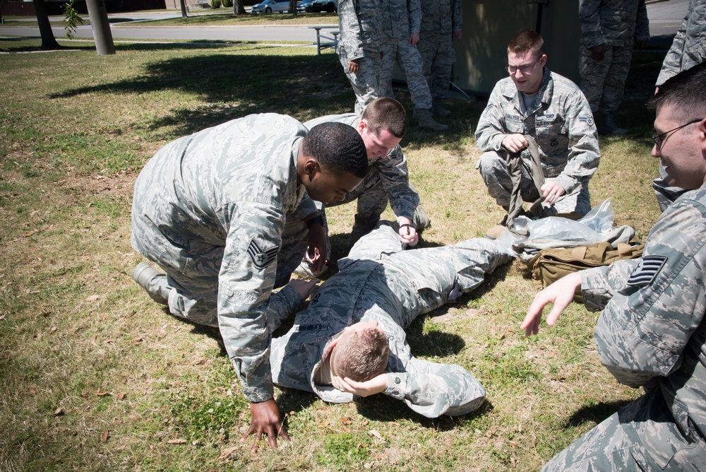 403rd SFS practices self aid, buddy care