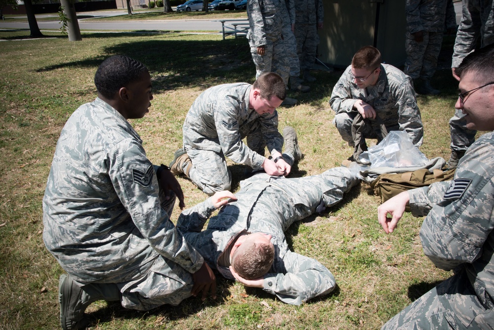 403rd SFS practices self aid, buddy care