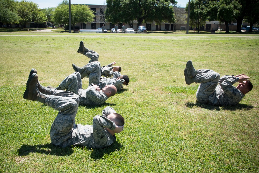 403rd SFS practices self aid, buddy care