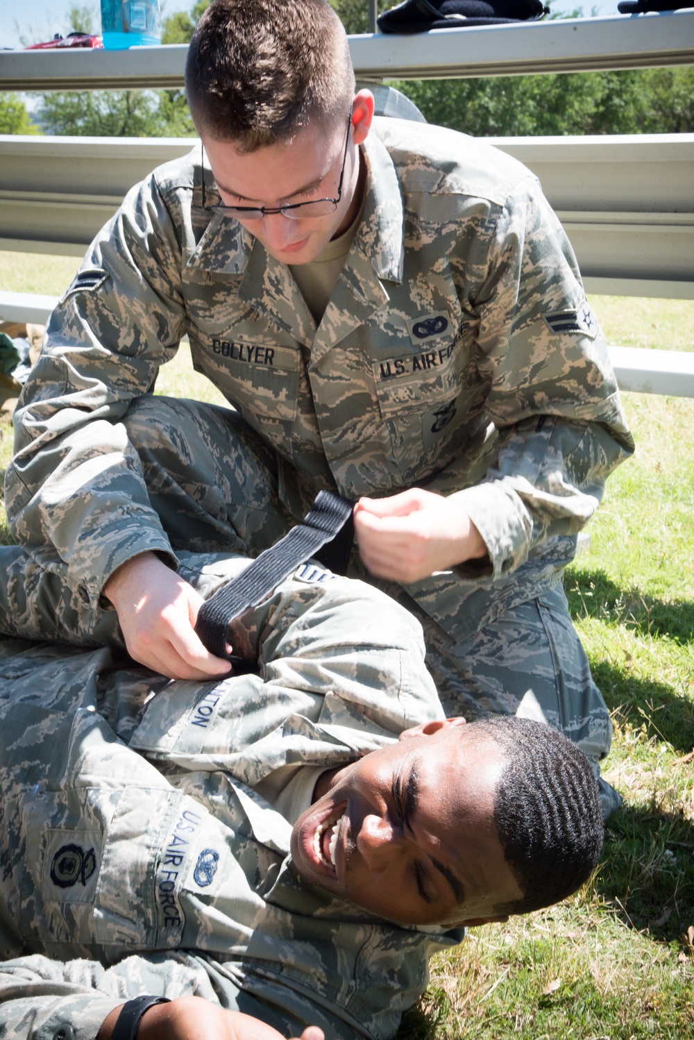 403rd SFS practices self aid, buddy care