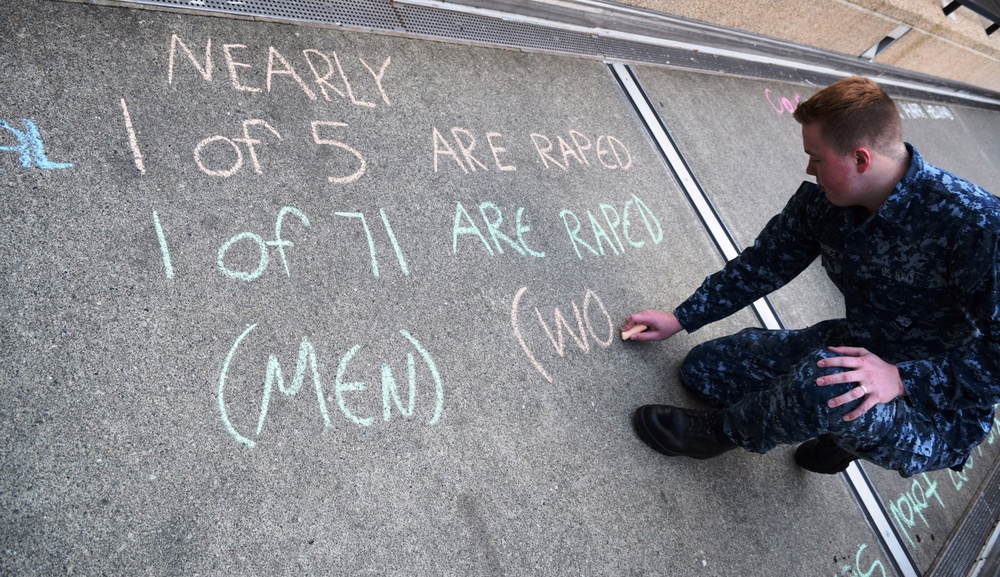 Chalk it up - Sexual Assault Awareness and Prevention at Naval Hospital Bremerton
