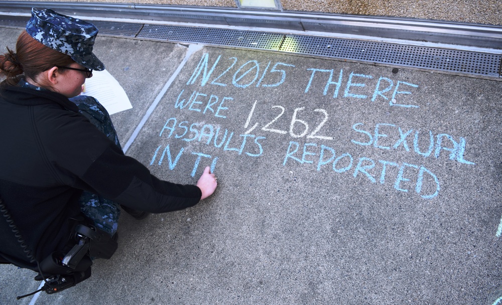 Chalk it up - Sexual Assault Awareness and Prevention at Naval Hospital Bremerton