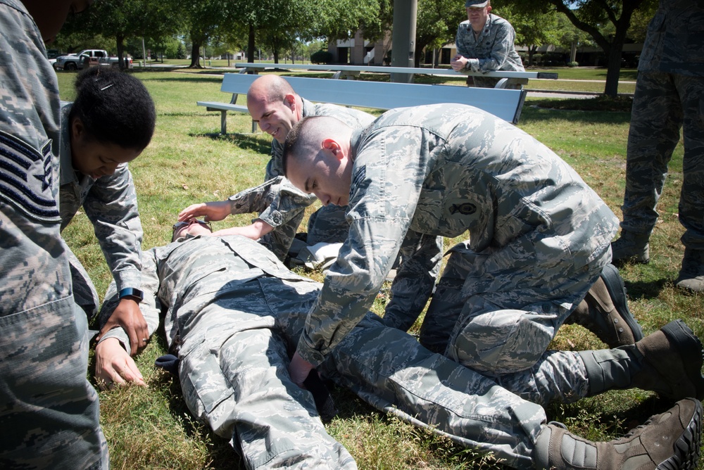 403rd SFS practices self aid, buddy care