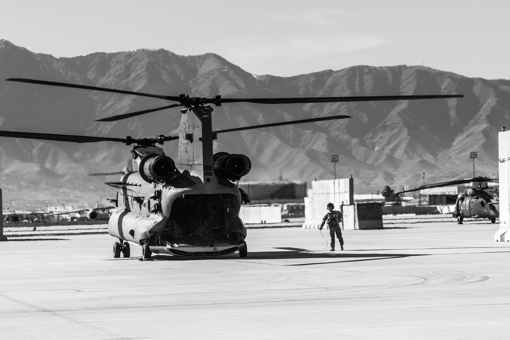 Chinook Crew Chief and the Afghan Landscape