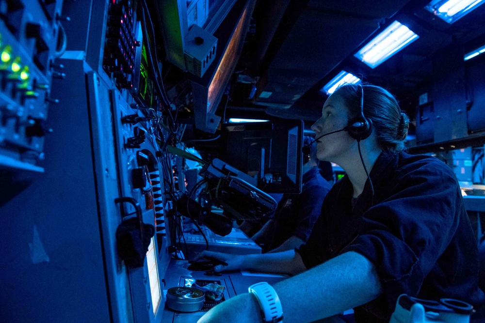 Laboon is deployed in the U.S. 5th Fleet area of operations in support of maritime security operations designed to reassure allies and partners and preserve the freedom of naviation and the free flow of commerce in the region