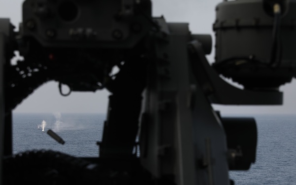 MK 38 25mm gun shoot