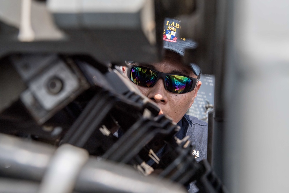 Laboon is deployed in the U.S. 5th Fleet area of operations in support of maritime security operations designed to reassure allies and partners and preserve the freedom of naviation and the free flow of commerce in the region