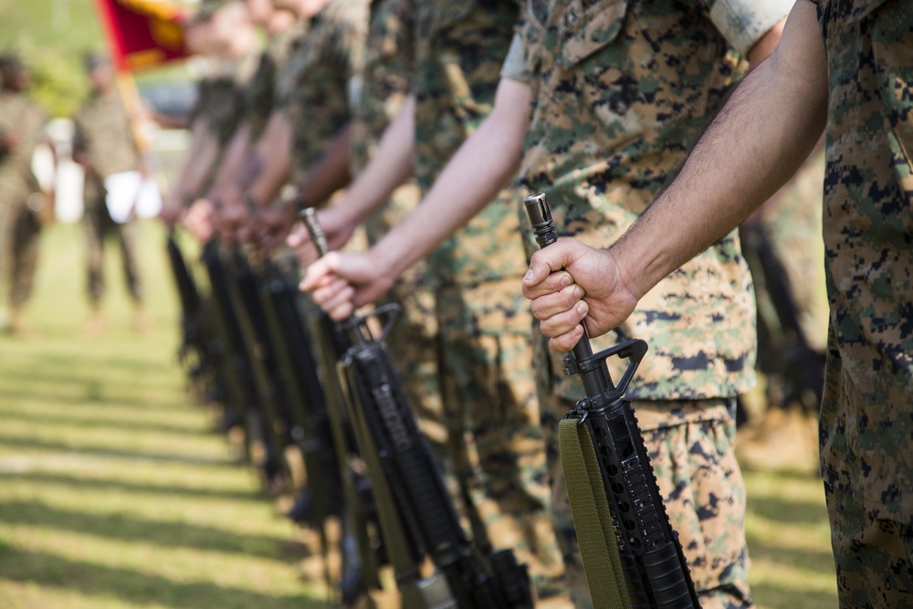 Headquarters Battalion, 3d Marine Division Drill Competition