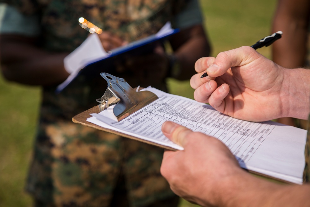 Headquarters Battalion, 3d Marine Division Drill Competition