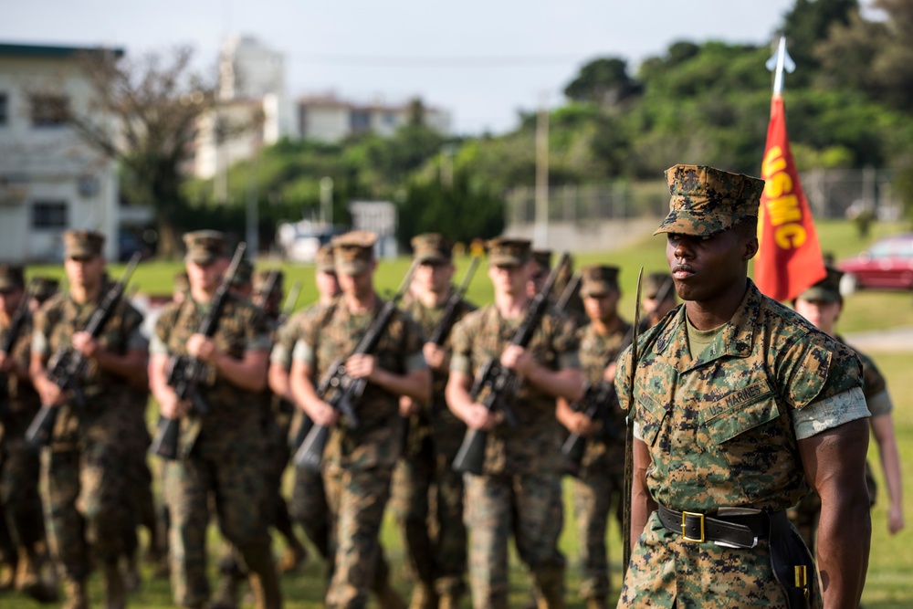 Headquarters Battalion, 3d Marine Division Drill Competition