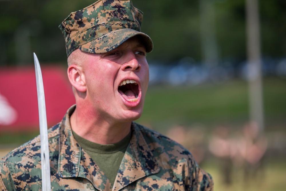 Headquarters Battalion, 3d Marine Division Drill Competition