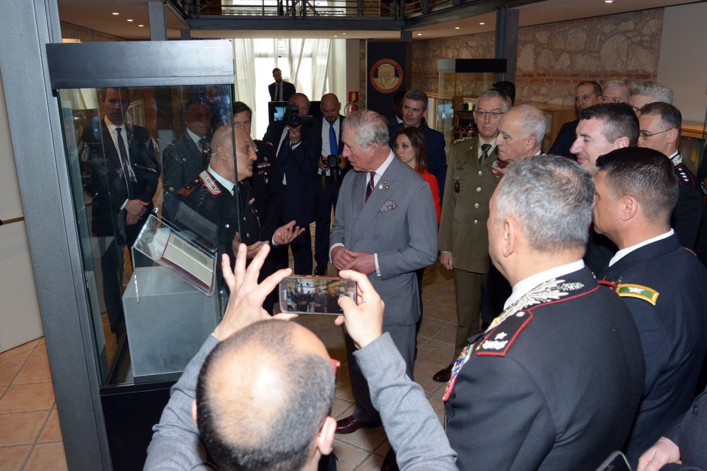 His Royal Highness Prince Charles, Prince of Wales visits at Center of Excellence for Stability Police Units (CoESPU) Vicenza, Italy