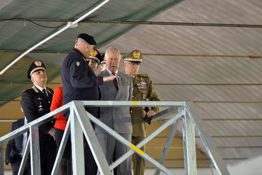 His Royal Highness Prince Charles, Prince of Wales visits at Center of Excellence for Stability Police Units (CoESPU) Vicenza, Italy