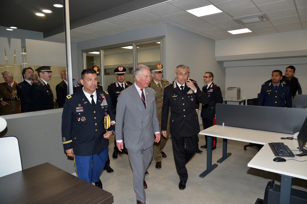 His Royal Highness Prince Charles, Prince of Wales visits at Center of Excellence for Stability Police Units (CoESPU) Vicenza, Italy