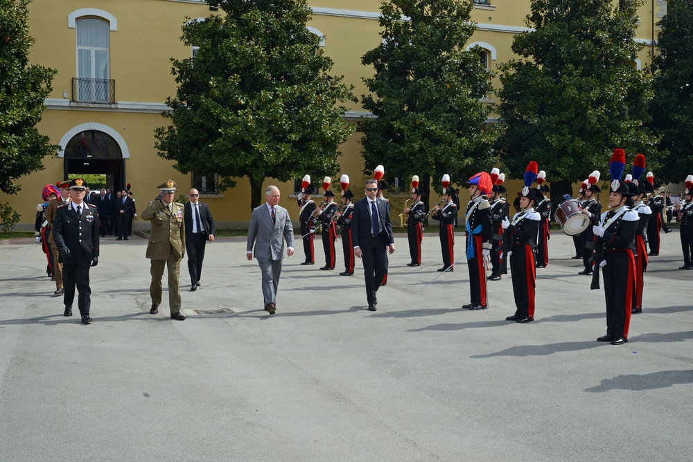 His Royal Highness Prince Charles, Prince of Wales visits at Center of Excellence for Stability Police Units (CoESPU) Vicenza, Italy