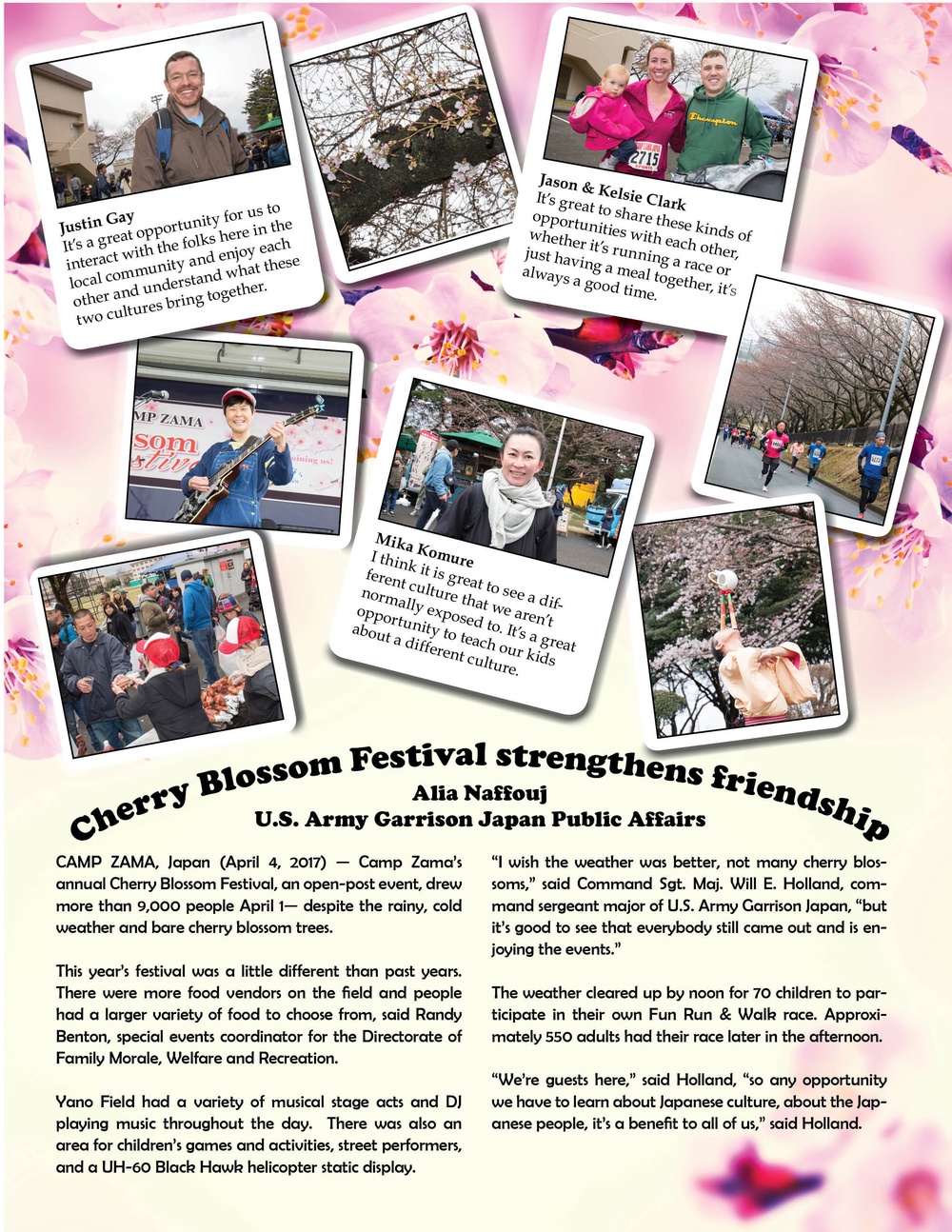 Cherry Blossom Festival strengthens friendship