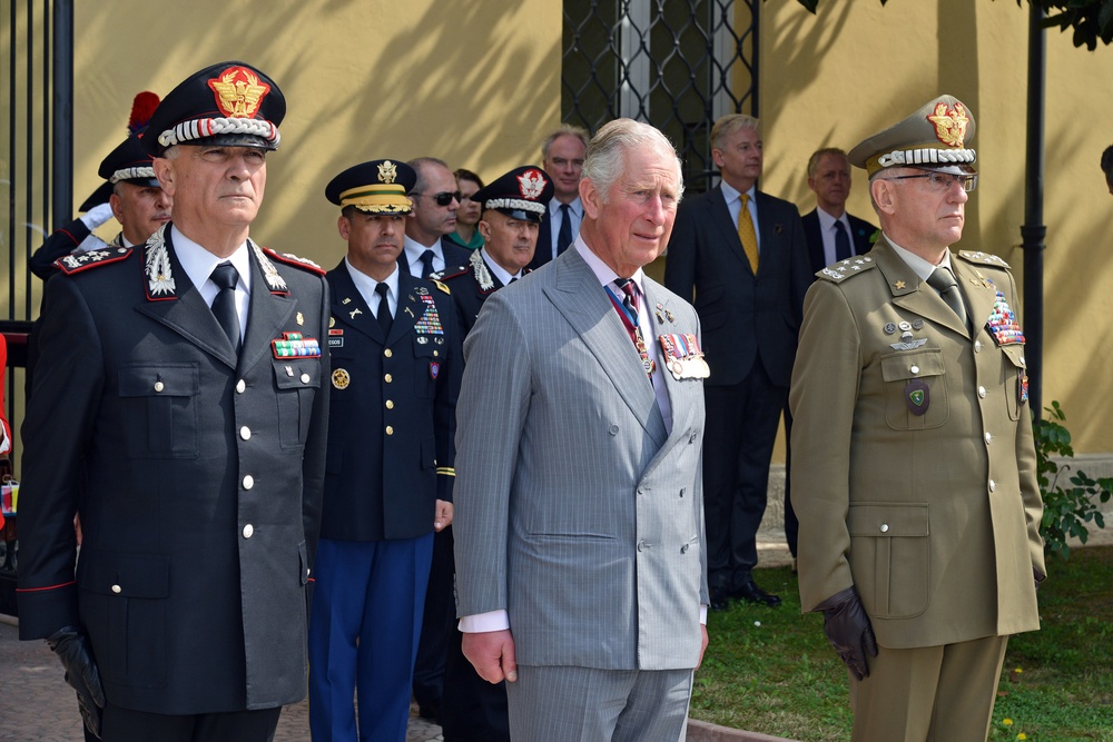 His Royal Highness Prince Charles, Prince of Wales visits at Center of Excellence for Stability Police Units (CoESPU) Vicenza, Italy