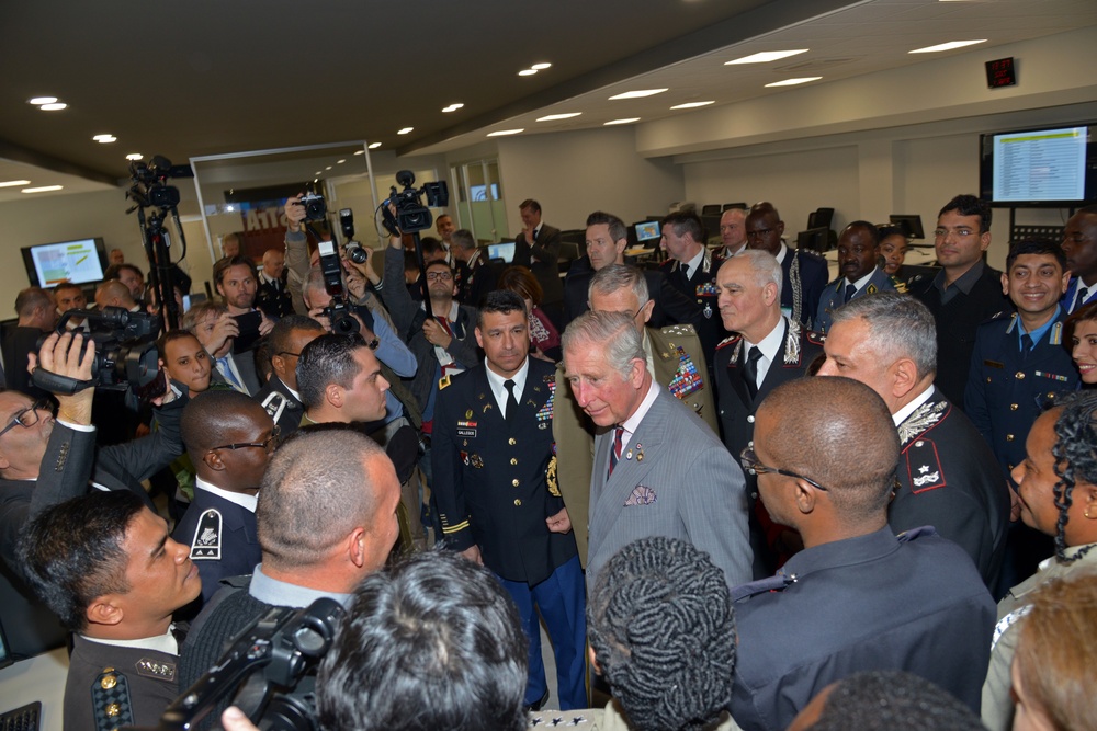 His Royal Highness Prince Charles, Prince of Wales visits at Center of Excellence for Stability Police Units (CoESPU) Vicenza, Italy