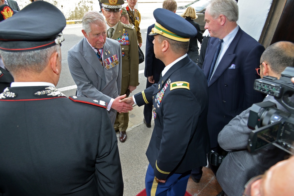 His Royal Highness Prince Charles, Prince of Wales visits at Center of Excellence for Stability Police Units (CoESPU) Vicenza, Italy