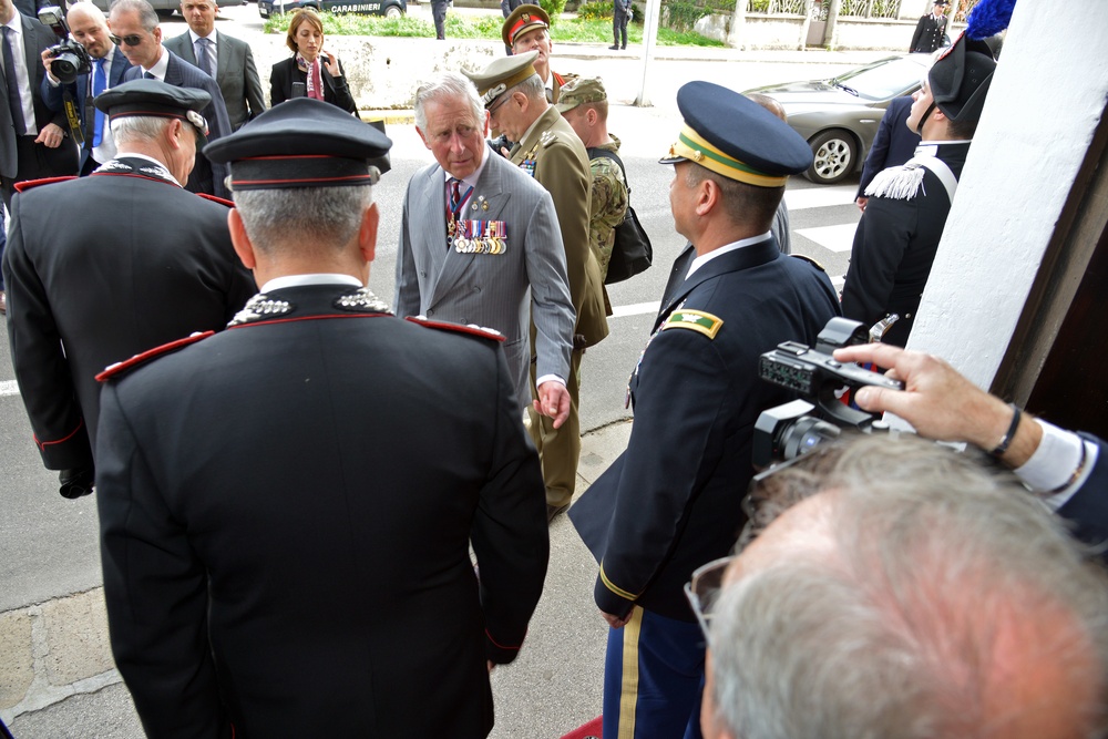His Royal Highness Prince Charles, Prince of Wales visits at Center of Excellence for Stability Police Units (CoESPU) Vicenza, Italy