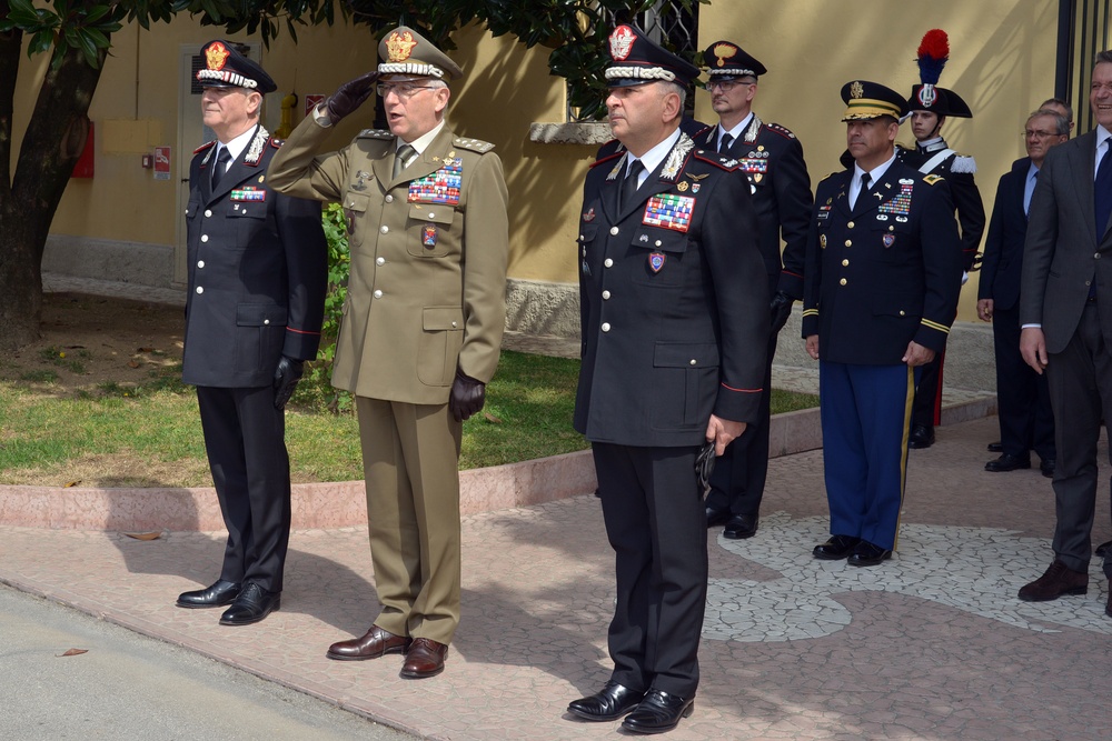 His Royal Highness Prince Charles, Prince of Wales visits at Center of Excellence for Stability Police Units (CoESPU) Vicenza, Italy