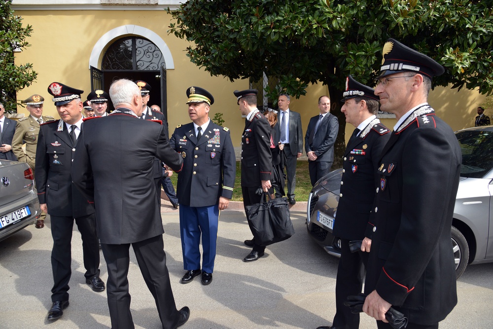His Royal Highness Prince Charles, Prince of Wales visits at Center of Excellence for Stability Police Units (CoESPU) Vicenza, Italy