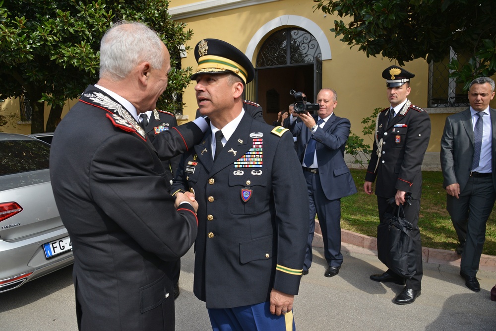 His Royal Highness Prince Charles, Prince of Wales visits at Center of Excellence for Stability Police Units (CoESPU) Vicenza, Italy