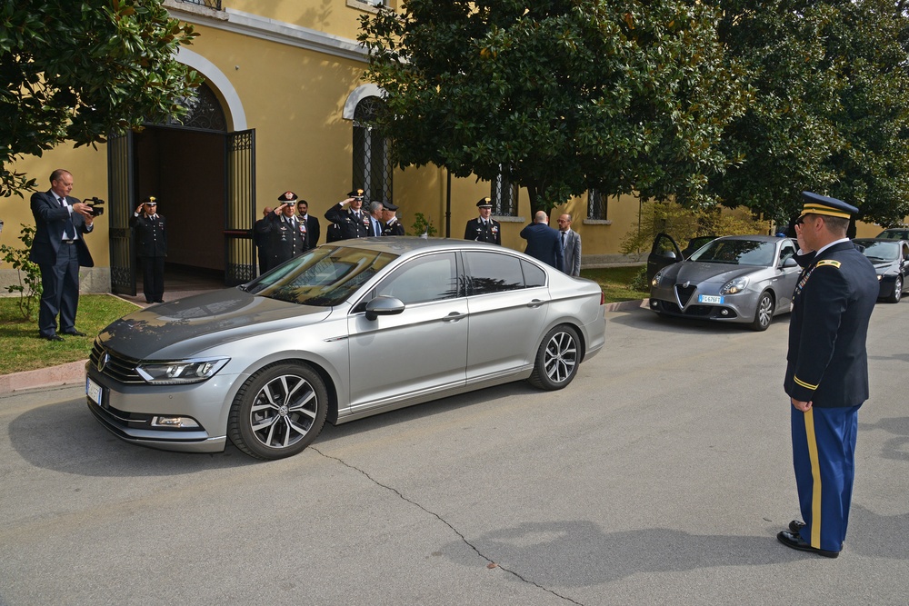 His Royal Highness Prince Charles, Prince of Wales visits at Center of Excellence for Stability Police Units (CoESPU) Vicenza, Italy