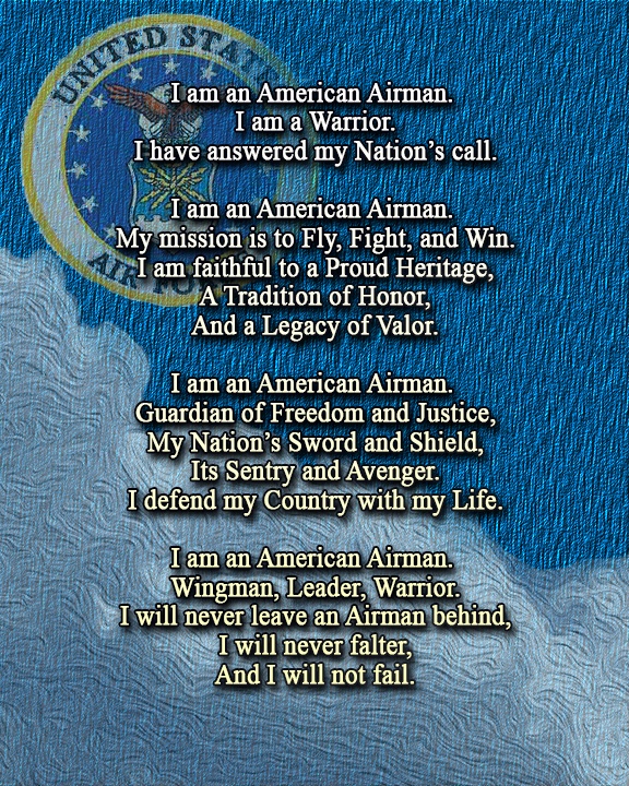 Warfighting ethos: pride, valor, the Airman’s Creed