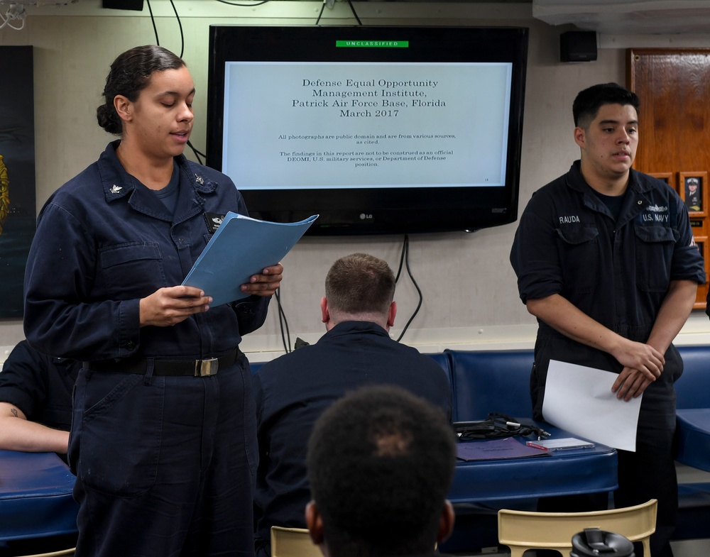 USS Wayne E. Meyer Celebrates Women's History Month