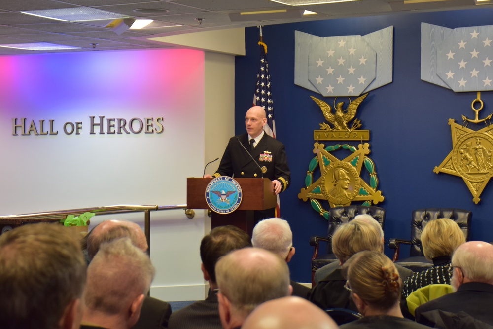 Cmdr. Michael Adams retires