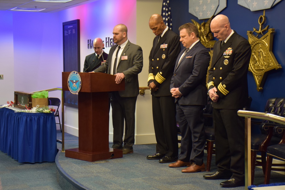 Cmdr. Michael Adams retires