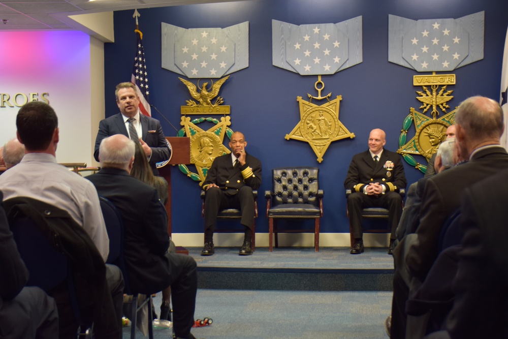 Cmdr. Michael Adams retires