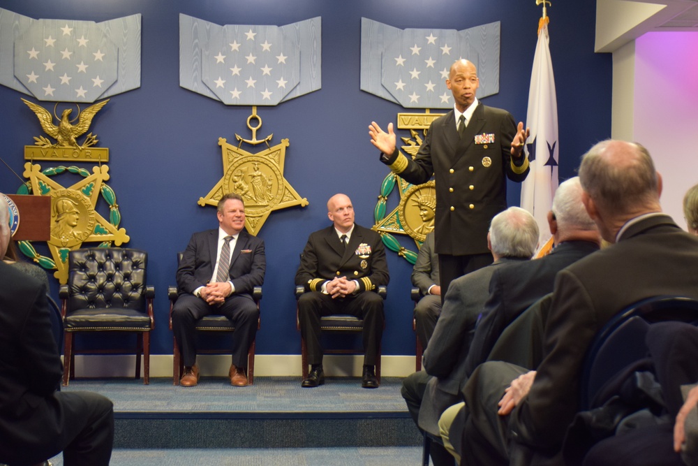Cmdr. Michael Adams retires