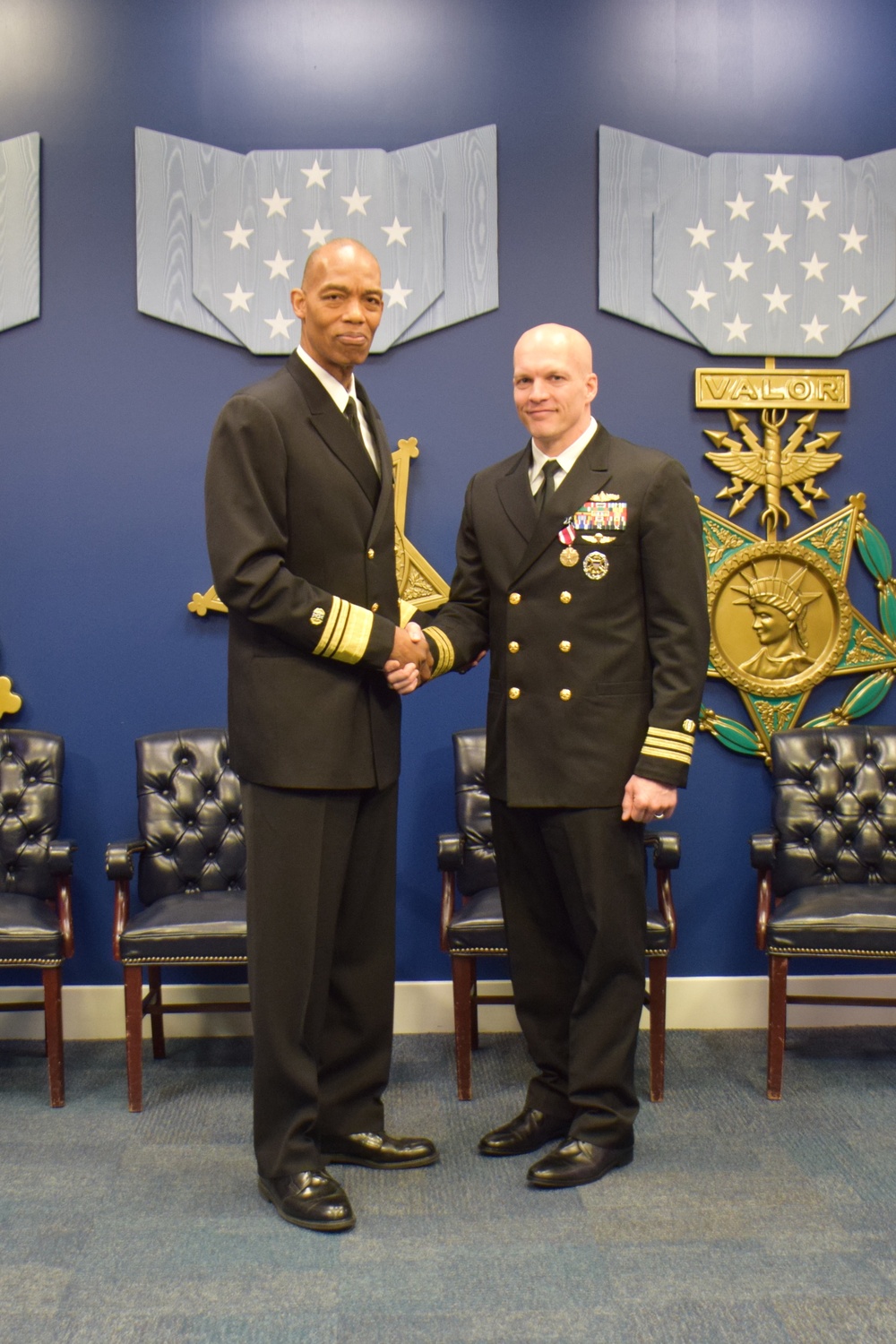 Cmdr. Michael Adams retires