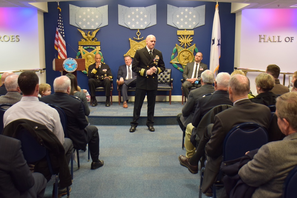 Cmdr. Michael Adams retires