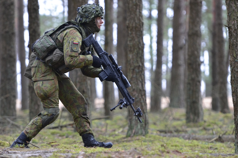 U.S., Lithuanian soldiers conduct exercise Savage Wolf