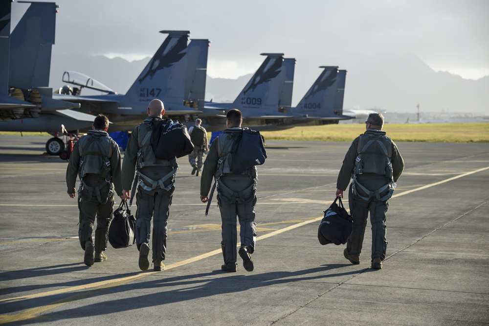 144th Figher Wing, California Air National Guard participates in Sentry Aloha 17-03.