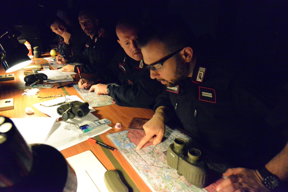 Italian Carabinieri Training at Caserma Ederle, Vicenza, Italy