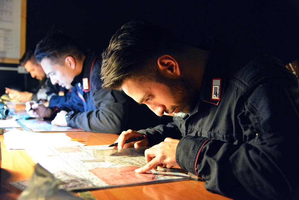 Italian Carabinieri Training at Caserma Ederle, Vicenza, Italy