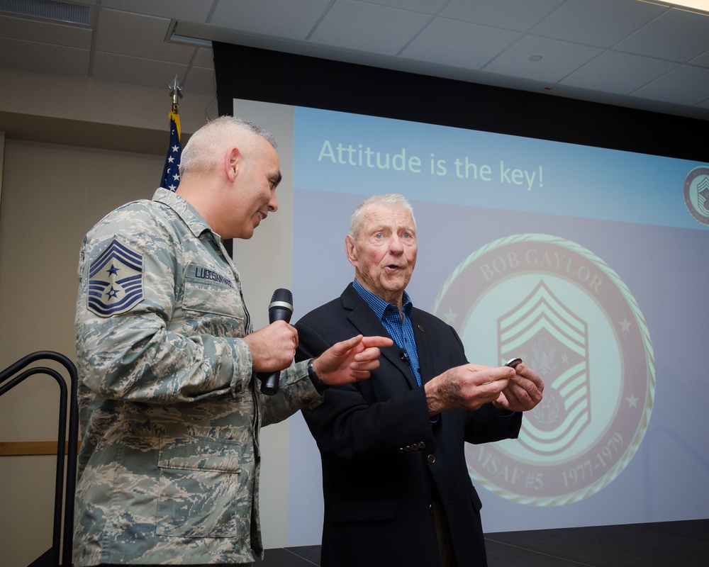 Retired CMSAF visits JBSA-Lackland